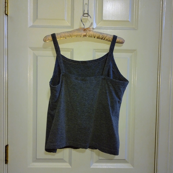 Somona heather grey tank top, with bra in 2x - Picture 3 of 6
